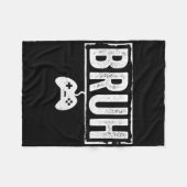 Bruh Funny Video Game Men Boy Gamer Funny Gaming  Fleecedecke (Vorderseite (Horizontal))