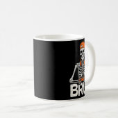 Bruh Gamer Skeleton Halloween Video Game Controlle Kaffeetasse (VorderseiteRechts)