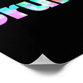 Bruh Gefärbte Krawatte Brah Bro Typ Gruß Slang Fun Poster (Ecke)