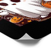 Bruh Geist Frohes Halloween Süßes oder Saures Kürb Poster (Ecke)