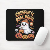 Bruh Geist Halloween Süßer Geist Süßigkeiten oder Mousepad (Mit Mouse)