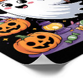 Bruh Ghost Halloween Candy Niedlich Ghost Kids Poster (Ecke)