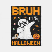 Bruh Ghost Halloween Niedlich Ghost Trick oder Tre Fleecedecke (Vorderseite)