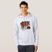 Bruh Ghost Halloween Niedlich Ghost Trick oder Tre Hoodie (Vorne ganz)