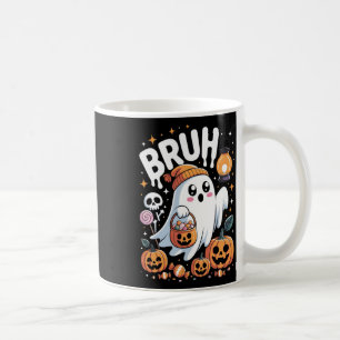 Bruh Ghost Halloween Niedlich Ghost Trick oder Tre Kaffeetasse