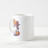 Bruh Ghost Halloween Niedlich Ghost Trick oder Tre Kaffeetasse (Vorderseite Links)