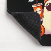 Bruh Ghost Halloween Niedlich Ghost Trick oder Tre Mousepad (Ecke)