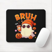 Bruh Ghost Halloween Niedlich Ghost Trick oder Tre Mousepad (Mit Mouse)