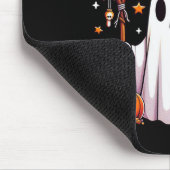 Bruh Ghost Halloween Niedlich Ghost Trick oder Tre Mousepad (Ecke)