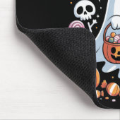 Bruh Ghost Halloween Niedlich Ghost Trick oder Tre Mousepad (Ecke)