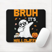 Bruh Ghost Halloween Niedlich Ghost Trick oder Tre Mousepad (Mit Mouse)