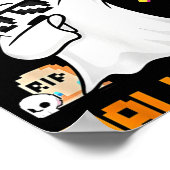 Bruh Ghost Halloween Niedlich Ghost Trick oder Tre Poster (Ecke)