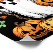 Bruh Ghost Halloween Niedlich Ghost Trick oder Tre Poster (Ecke)