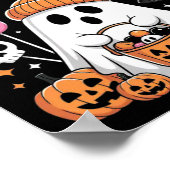 Bruh Ghost Halloween Niedlich Ghost Trick oder Tre Poster (Ecke)