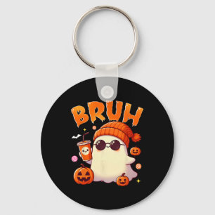 Bruh Ghost Halloween Niedlich Ghost Trick oder Tre Schlüsselanhänger