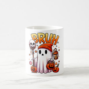 Bruh Ghost Halloween Niedlich Ghost Trick oder Tre Verwandlungstasse