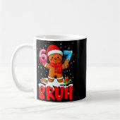 Bruh Gingerbread Six Seven 67 Ice Cream Drip Chris Kaffeetasse (Links)
