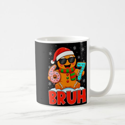 Bruh Gingerbread Six Seven 67 Ice Cream Drip Chris Kaffeetasse (Rechts)