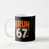 Bruh Halloween 67 Meme Kaffeetasse (Links)
