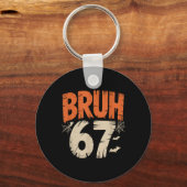 Bruh Halloween 67 Meme Schlüsselanhänger (Vorderseite)