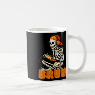 Bruh Halloween-Skelett-Gamer-Video-Gaming-Jungen M Kaffeetasse