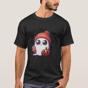 Bruh Halloween Tshirt-Kinder Niedlich Ghost Boo Br T-Shirt