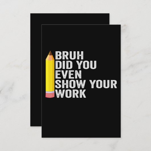 Bruh hat dir sogar ein Geschenk für deinen Arbeits Dankeskarte (Vorne/Hinten)