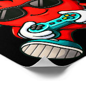 Bruh Heart Gamer Video Gaming Controller Valentine Poster (Ecke)