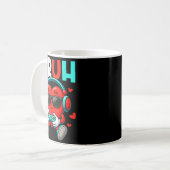 Bruh Heart Gamer Video Gaming Controller Valentins Kaffeetasse (Vorderseite Links)