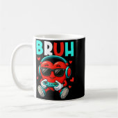 Bruh Heart Gamer Video Gaming Controller Valentins Kaffeetasse (Links)