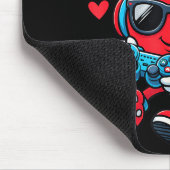 Bruh Heart Gamer Video Gaming Controller Valentins Mousepad (Ecke)