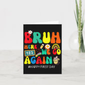 Bruh, hier gehen wir wieder glücklich ersten Schul Karte (Vorderseite)