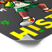 Bruh I Am Black History Afro Men Boys Black Histor Poster (Ecke)