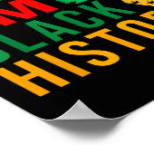 Bruh I Bin Black History Funny Sprichwort Bro Poster (Ecke)