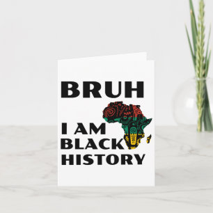 Bruh I Bin Black History Sticker1 Karte