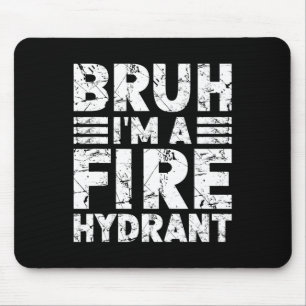 Bruh I bin ein Feuerwehrhipper-Kostüm Halloween-Fe Mousepad