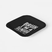 Bruh I bin Senior Class of 2025 Abschluss Pappteller (Gewinkelt)