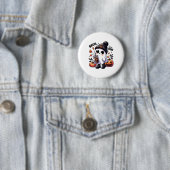 Bruh I Gemein Boo Funny Ghost Kürbislaterne Kaffee Button (Beispiel)