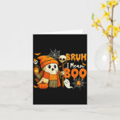 Bruh I Mean Boo Soky Ghost Costume Funny Trick Or  Karte (Gelbe Blume)