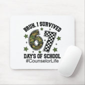 Bruh I Survived 67 Days Camo Checkered Counselor L Mousepad (Mit Mouse)