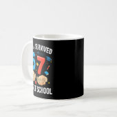 Bruh I Survived 67 Days Of School Funny Six Seven Kaffeetasse (Vorderseite Links)