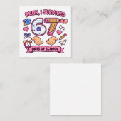 Bruh I survived 67 days of school Mitteilungskarte (Vorne/Hinten)