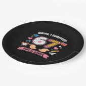 Bruh I survived 67 days of school Pappteller (Schrägansicht)