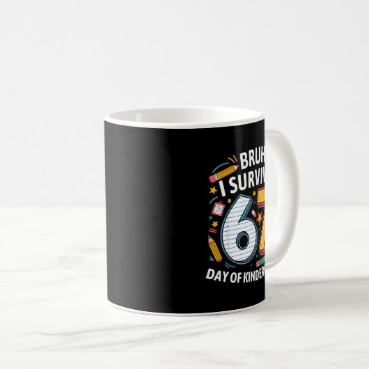 Bruh I Survived 67th Day Of Kindergarten 67 Meme K Kaffeetasse (VorderseiteRechts)