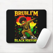 Bruh ich bin Schwarzer Geschichte Dabbing Junge Mä Mousepad (Mit Mouse)