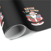 Bruh, ich bin Zuhause: Funny Santa Design Geschenkpapier (Rolleneckpunkt)