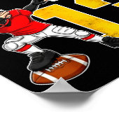 Bruh I'm 13 Year Old Football Player Boy 13th Birt Poster (Ecke)