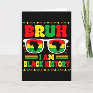 Bruh im Black History Month Singles Afrikanische K Karte