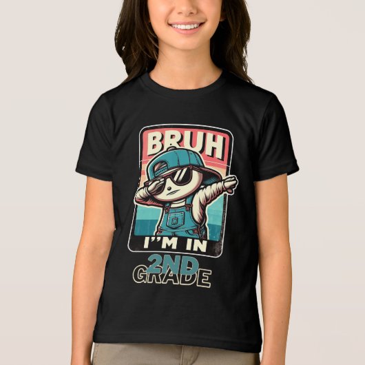 Bruh I'm in : 2. Klasse Tri-Blend Shirt (Vorderseite)