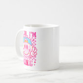 Bruh I'm Nine 9 9th Birthday Girls Groovy 9 Years Kaffeetasse (Vorderseite Links)